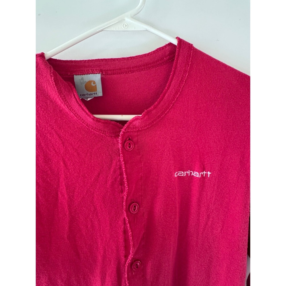 Vintage Carhartt Red Union Suit Thermal One Piece Long John K12 Mens Large - Picture 4 of 10